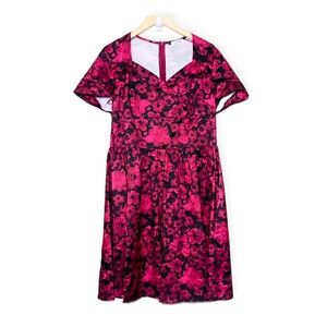 GYK Floral Fit & Flare Dress